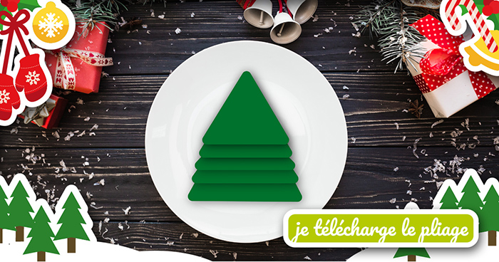 Calendrier de l'Avent Oléla - Pliage serviettes de Noël