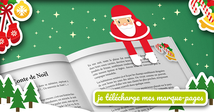 Calendrier de l'Avent Oléla - Marque-page de Noël