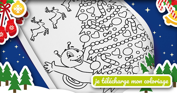 Calendrier de l'Avent Oléla - Coloriage Amigo de Noël