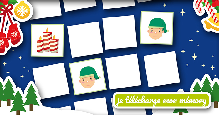 Calendrier de l'Avent Oléla - Memory de Noël