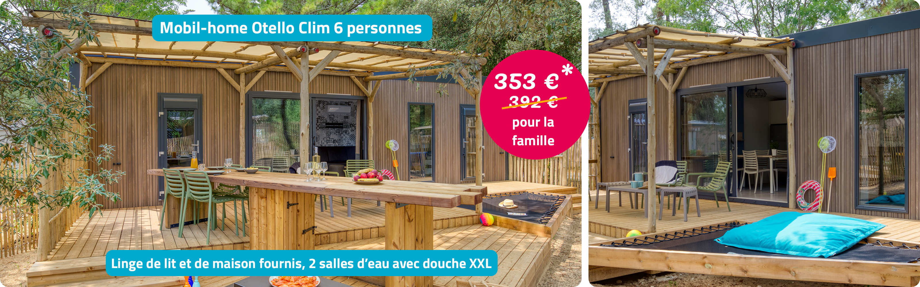 Mobil-home Otello Clim 6 personnes