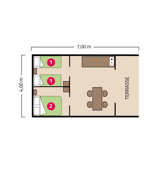 Plan Tente Cotton camping La Corniche