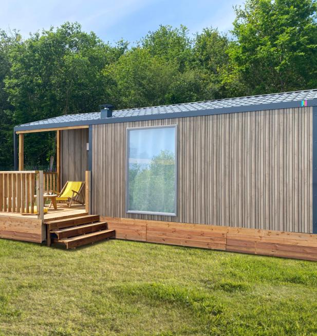 Mobil-home Loggia camping Les Chalands Fleuris