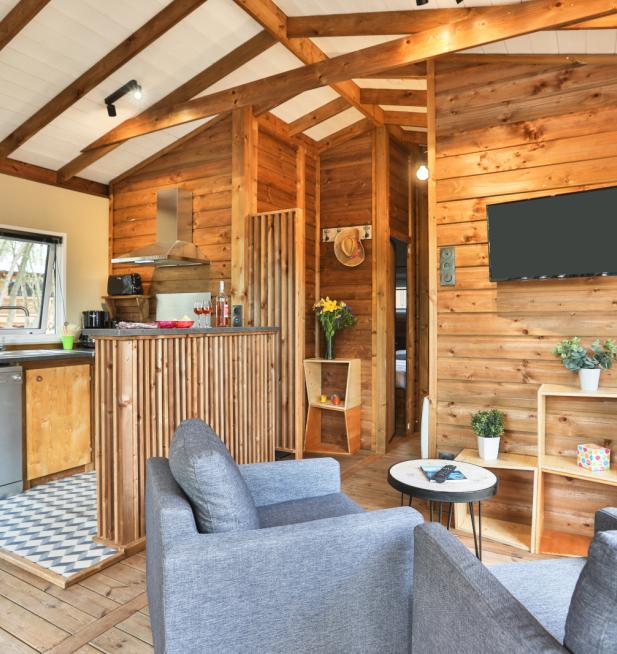 Cocoon Lodge 4 personnes camping Le Petit Rocher