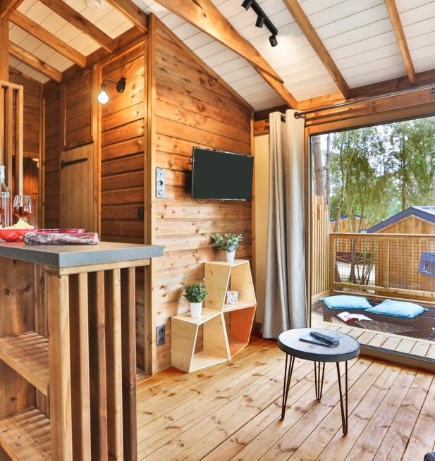 Cocoon Lodge 5 personnes camping Le Petit Rocher