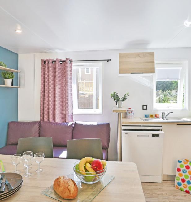 Mobil-home Clim Trio camping Le Petit Rocher