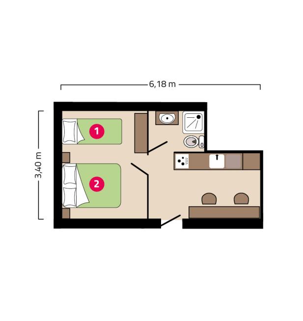 Plan appartement des Boucholeurs Maison Esperanza