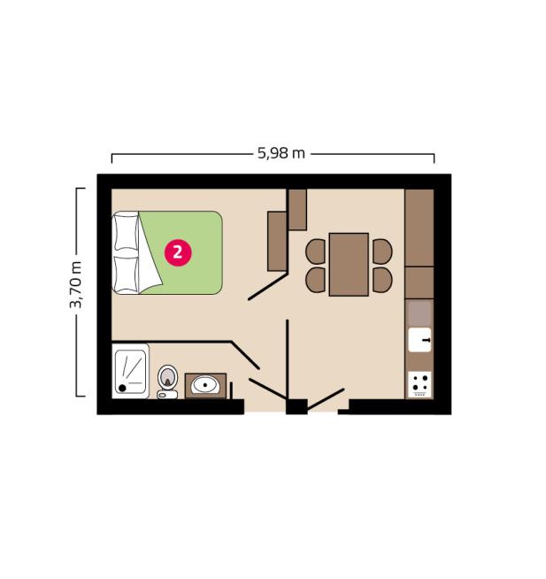 Plan appartement des Eloux Maison Esperanza