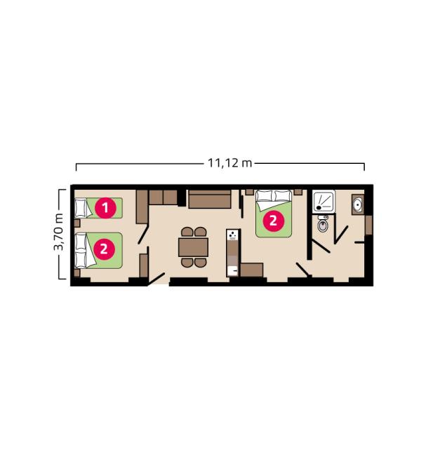 Plan appartement de La Martiniere Maison Esperanza