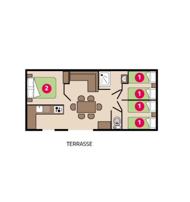 Plan mobil-home Tribu Clim camping Signol
