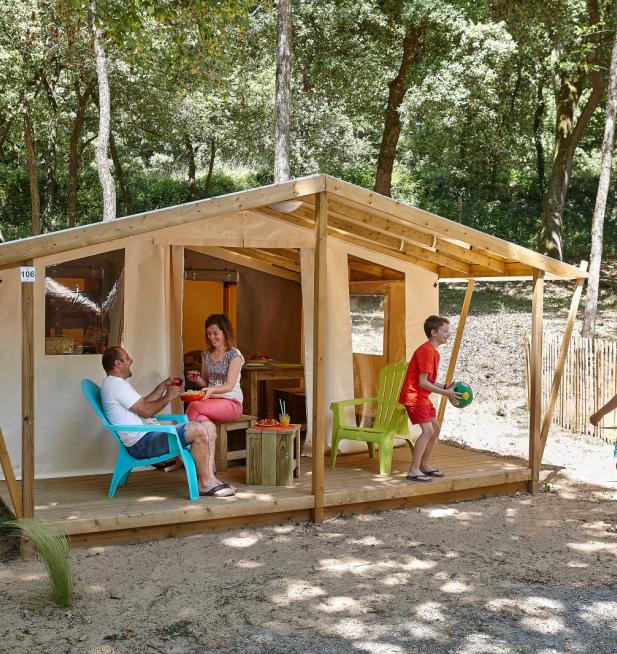 Tente Natura camping Le Petit Rocher