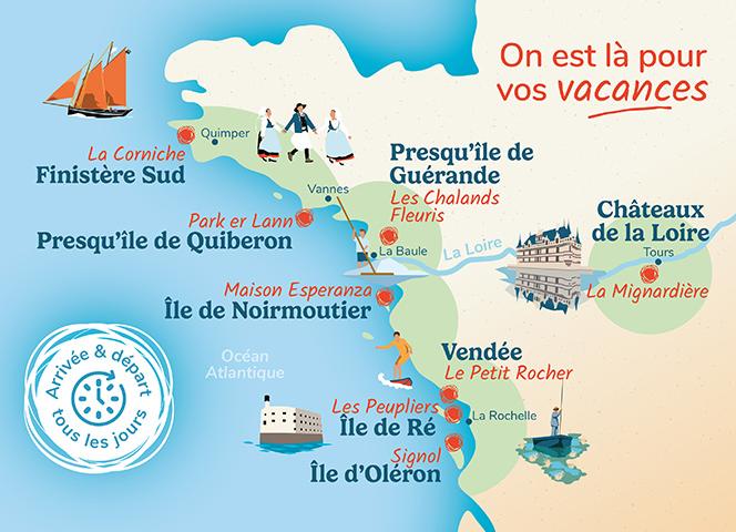 Destinations vacances en campings Oléla