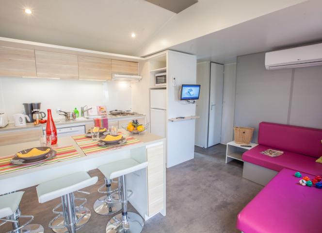 Mobil-home Famille Clim Éco camping Signol