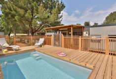 Taos Prestige avec piscine privative camping Les Peupliers à l'Ile de Ré