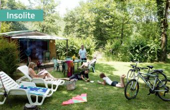 Bungalow Commarque camping Le Moulin du Roch gamme Insolite