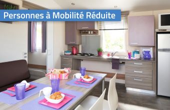 Mobil-home Personnes à mobilité réduite camping Le Moulin du Roch