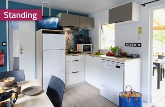 Mobil-home Premium Suite Duo camping Le Moulin du Roch gamme Standing