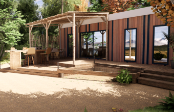 Extérieur mobil-home Otello Clim camping Signol 2