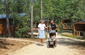Village de lodges camping Le Petit Rocher en Vendée