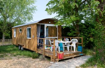 Roulotte camping La Mignardière Châteaux de la Loire