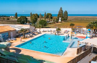Vue aérienne Camping Les Peupliers