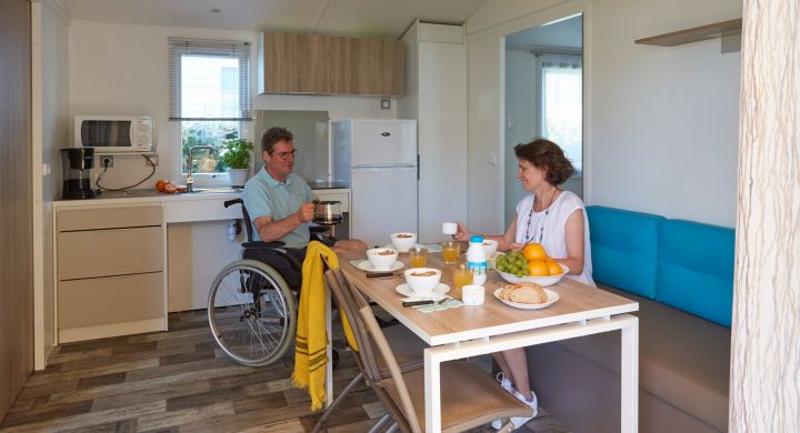 Mobil-home Personnes à Mobilité Réduite camping Beau Rivage