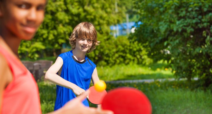 Ping-pong en camping