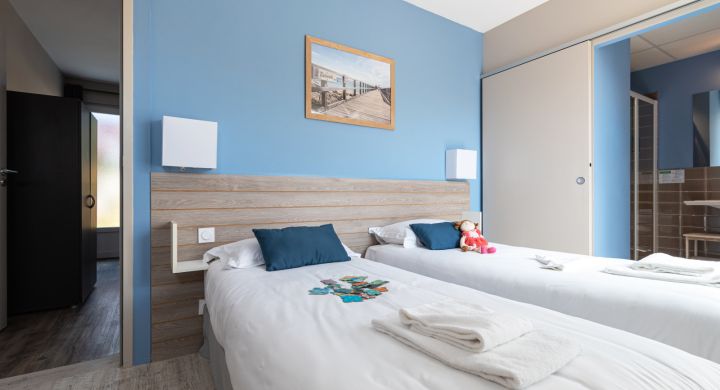 Chambre Twin Terrasse hôtel Esperanza Noirmoutier