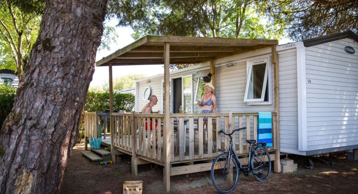 Mobil-home Famille Clim Éco Camping Les Peupliers Ile de Ré