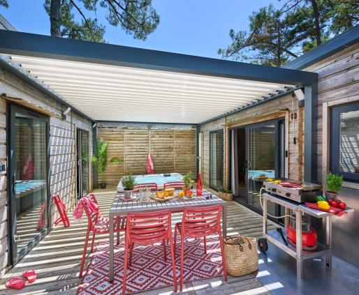 Cottage Prestige avec jacuzzi privatif camping Signol