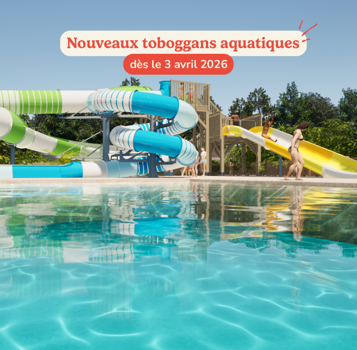 Profitez des nouveaux toboggans aquatiques du camping Signol
