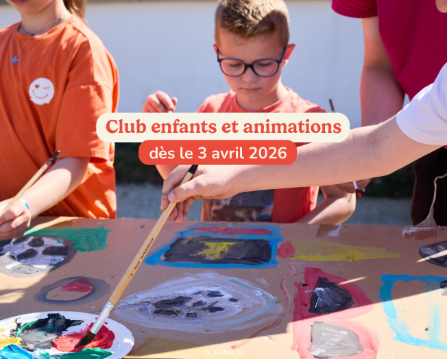 profitez du club enfants du camping Park Er Lann
