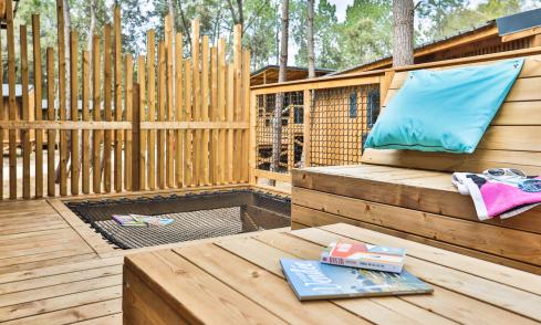 Cocoon Lodge 5 personnes camping Le Petit Rocher
