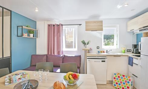 Mobil-home Clim Trio camping Le Petit Rocher