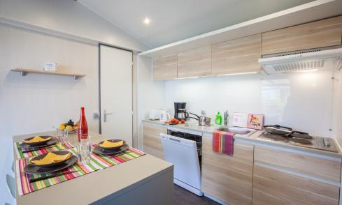 Mobil-home Famille Clim Éco camping Les Peupliers