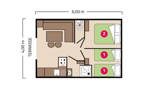 Plan mobil-home Palma Clim camping Signol